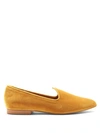 Le Monde Beryl Venetian Velvet Slipper Shoes In Gold