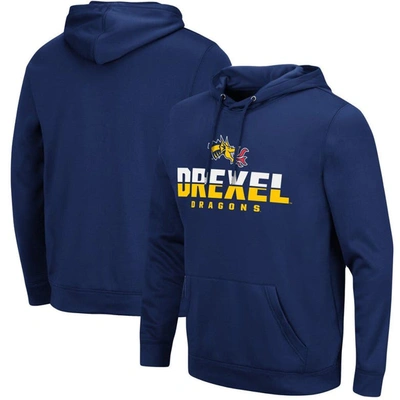 Colosseum Navy Drexel Dragons Lantern Pullover Hoodie