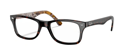 Ray Ban Demo Rectangular Unisex Eyeglasses Rx5228 5545 53 In White