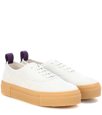 Eytys Mother Stone Suede Trainers In White