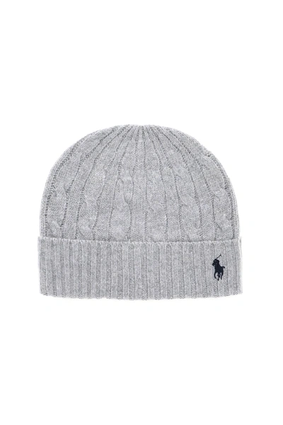 Polo Ralph Lauren Cable Knit Beanie In Grey ModeSens