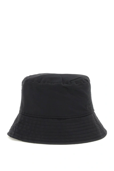 Hugo Boss Logoed Bucket Hat In Black