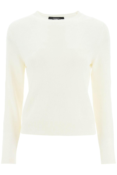 Weekend Max Mara Cashmere Crew-neck Sweater In Ivory
