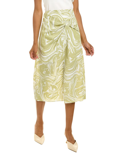 Jonathan Simkhai Izabella Midi Skirt In Green