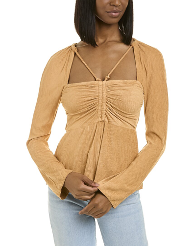 Jonathan Simkhai Alanna Top In Brown