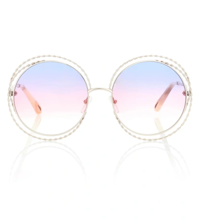 Chloé Carlina Torsade Sunglasses In Multicoloured