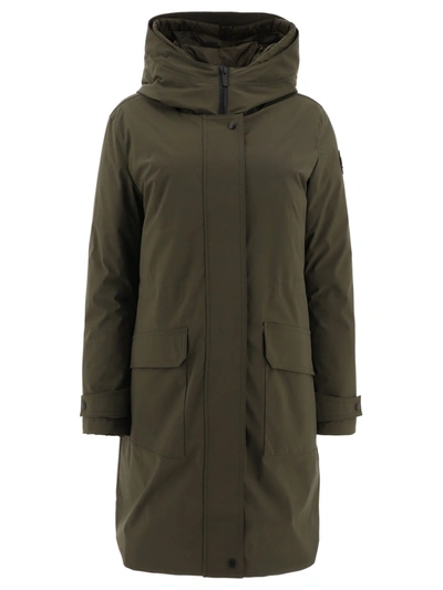 Woolrich Parka Long Military In Green