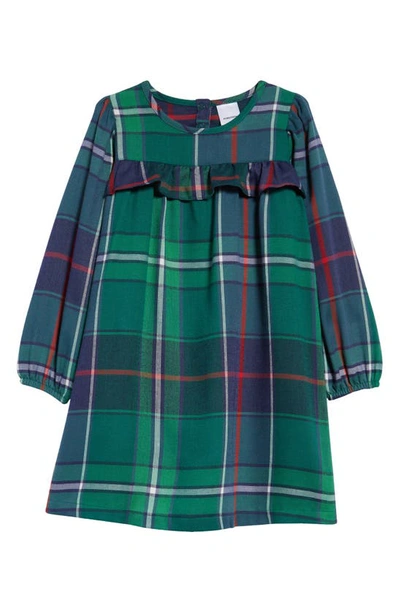 Nordstrom Kids' Matching Family Pajamas Flannel Nightgown In Green Evergreen Jolly Plaid
