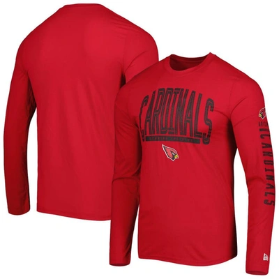 New Era Cardinal Arizona Cardinals Combine Authentic Home Stadium Long Sleeve T-shirt