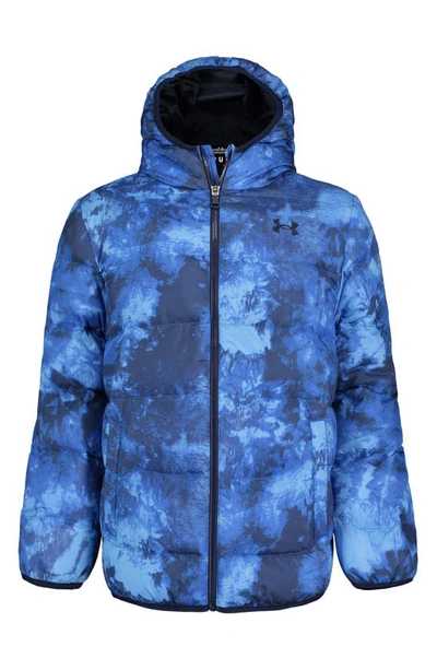 Under Armour Kids' Pronto Water Repellent Hooded Puffer Jacket In Versa Blue