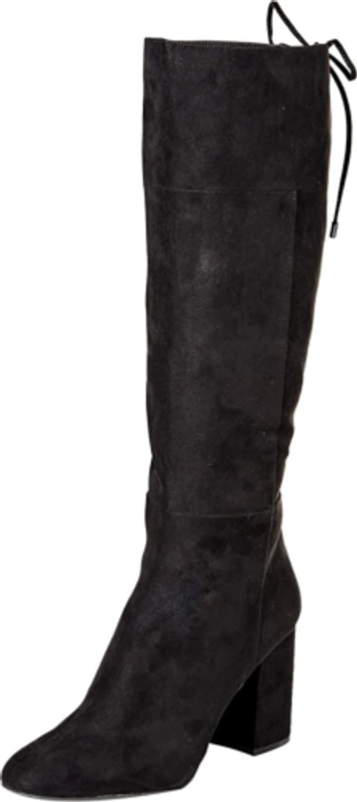 Pre-owned Kenneth Cole New York Kenneth Cole York Women's Corie Lace-up Knee High Boot In Black