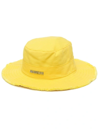 Jacquemus Le Bob Artichaut Bucket Hat In Yellow
