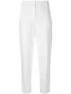 3.1 Phillip Lim Pleated Cotton-blend Twill Tapered Pants In White