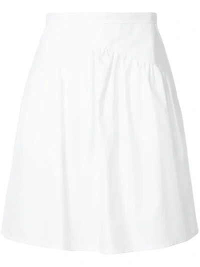 Atlantique Ascoli Flared Skirt In White