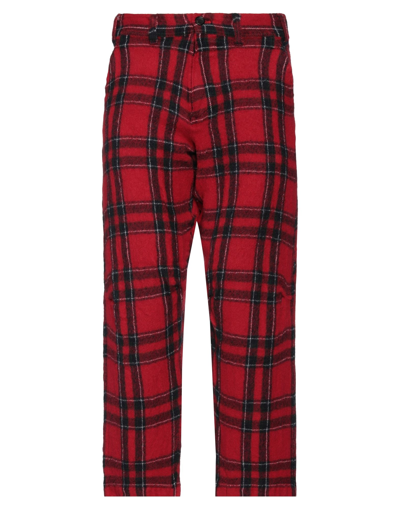 Comme Des Garçons Shirt Man Trousers Red Size Xl Wool