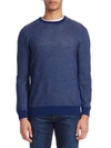 Loro Piana Falkville Bicolor Sweater In Dynamic Blue Smoke