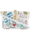 Dolce & Gabbana Dolce Box Clutch With Mural Print In White