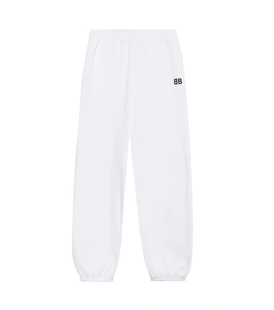 Balenciaga Cotton-blend Trackpants In White