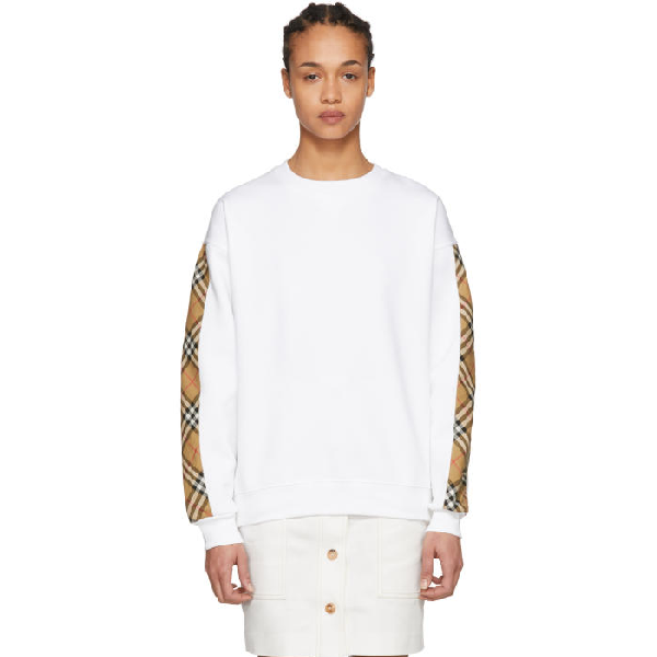 burberry sweatshirt white