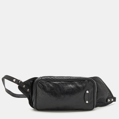 Pre-owned Balenciaga Black Leather Belt Bag