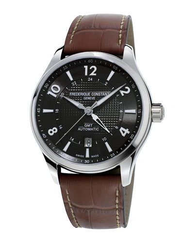 Frederique Constant 42mm Men's Runabout Automatic Gmt Watch