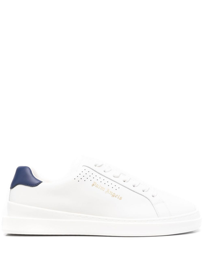 Palm Angels Palm Two Logo Printed Sneakers In White