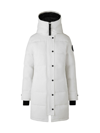 Canada Goose Shelburne Logo-patch Parka Coat In White