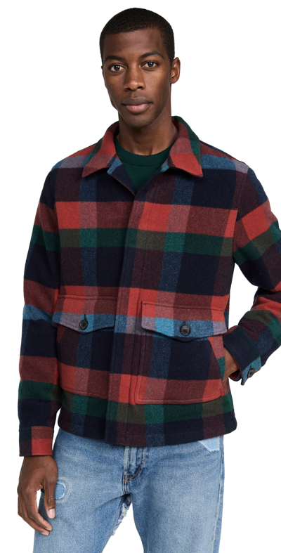 Ps By Paul Smith Checked Wool-blend Jacket In Multicolour
