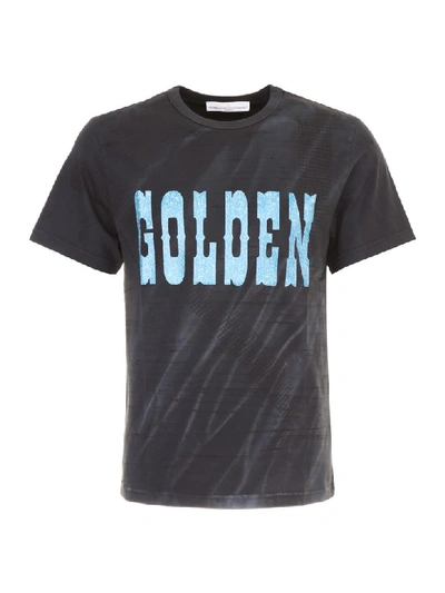 Golden Goose Edward T-shirt With Print In Black