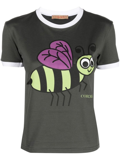 Cormio 'busy As A Bee' T-shirt In Grey