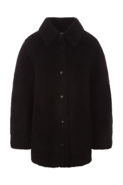 Stand Studio Vernon Single-breasted Wool Coat In Black