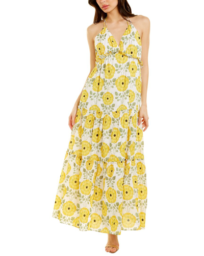 Celina Moon Tiered Dress In Yellow