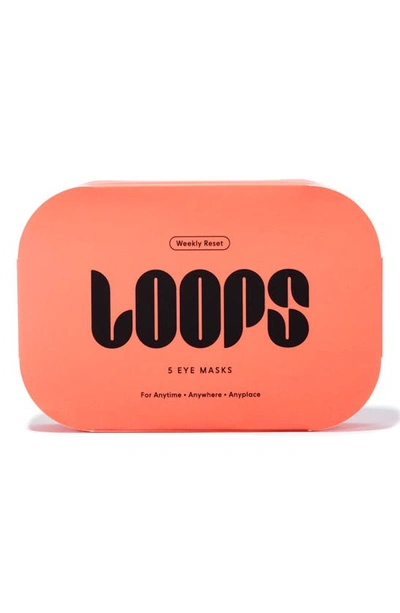 Loops Weekly Reset 5-pack Eye Masks In Red