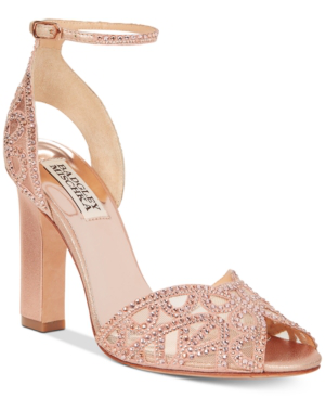 rose gold special occasion shoes