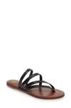 Tory Burch Women's Patos Strappy Leather Thong Sandals In Perfect Black