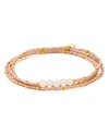 Me To We Rafiki Wrap Bracelet In Pink