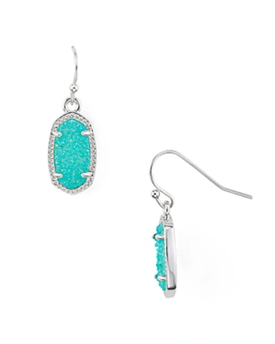 Kendra Scott Lee Agate Drop Earrings In Gold/teal