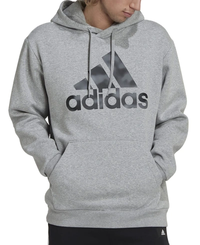 Adidas Originals Adidas Men's Loose-fit Camo Logo-graphic Hoodie In Mgh /  Blk | ModeSens