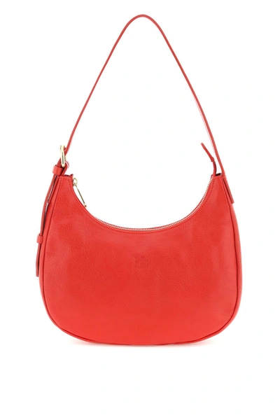 Il Bisonte Vacchetta Leather Shoulder Bag In Red