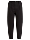Valentino Logo-print Cotton Chino Trousers In Black