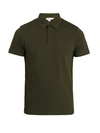 Sunspel Chest Pocket Polo Shirt In Green