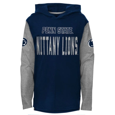 Outerstuff Kids' Youth Navy Penn State Nittany Lions Heritage Hoodie Long Sleeve T-shirt