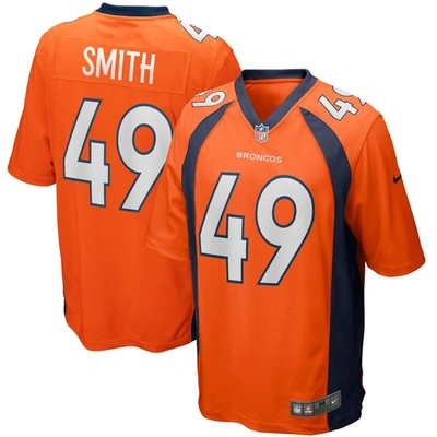 Nike Dennis Smith Orange Denver Broncos Game Retired Player Jersey