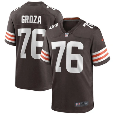 Nike Lou Groza Brown Cleveland Browns Game Retired Player Jersey