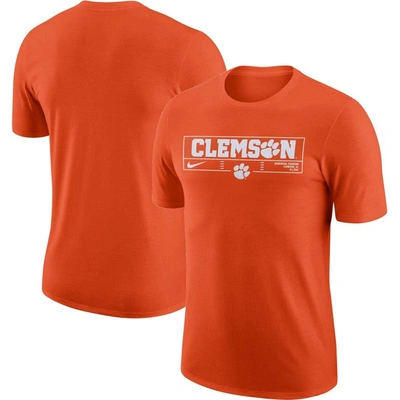 Nike Orange Clemson Tigers Wordmark Stadium T-shirt