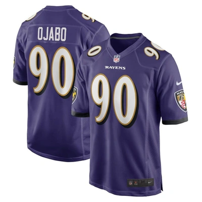 Nike David Ojabo Purple Baltimore Ravens 2022 Nfl Draft Pick Player Game Jersey
