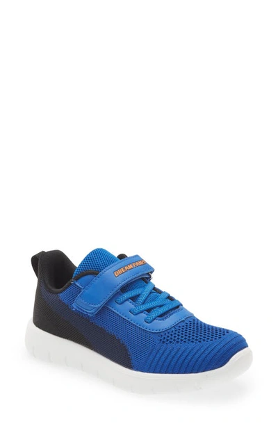 Dream Pairs Kids' Knit Low Top Sneaker In Royal/ Blue/ Navy/ Black