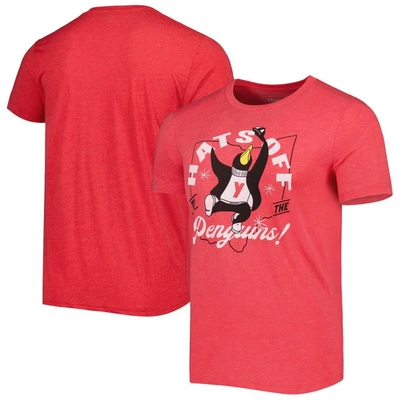 Homefield Heather Red Youngstown State Penguins Hats Off To The Penguins Hometown T-shirt