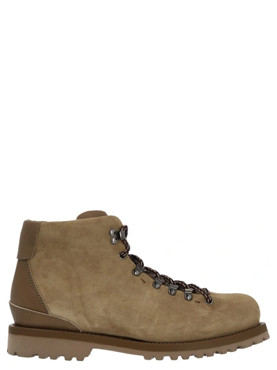 Buttero 'canalone' Lacing Boots In Beige