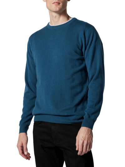 Rodd & Gunn Men's Queenstown Optim Wool-cashmere Jumper In Teal